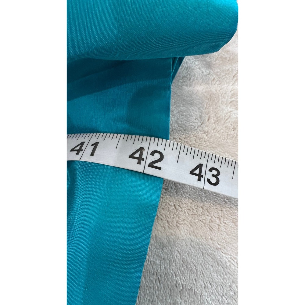 Talbots 100% Silk Sleeveless Fit Flare Dress Peacock Blue Sash NWT Size 18 - Picture 8 of 8